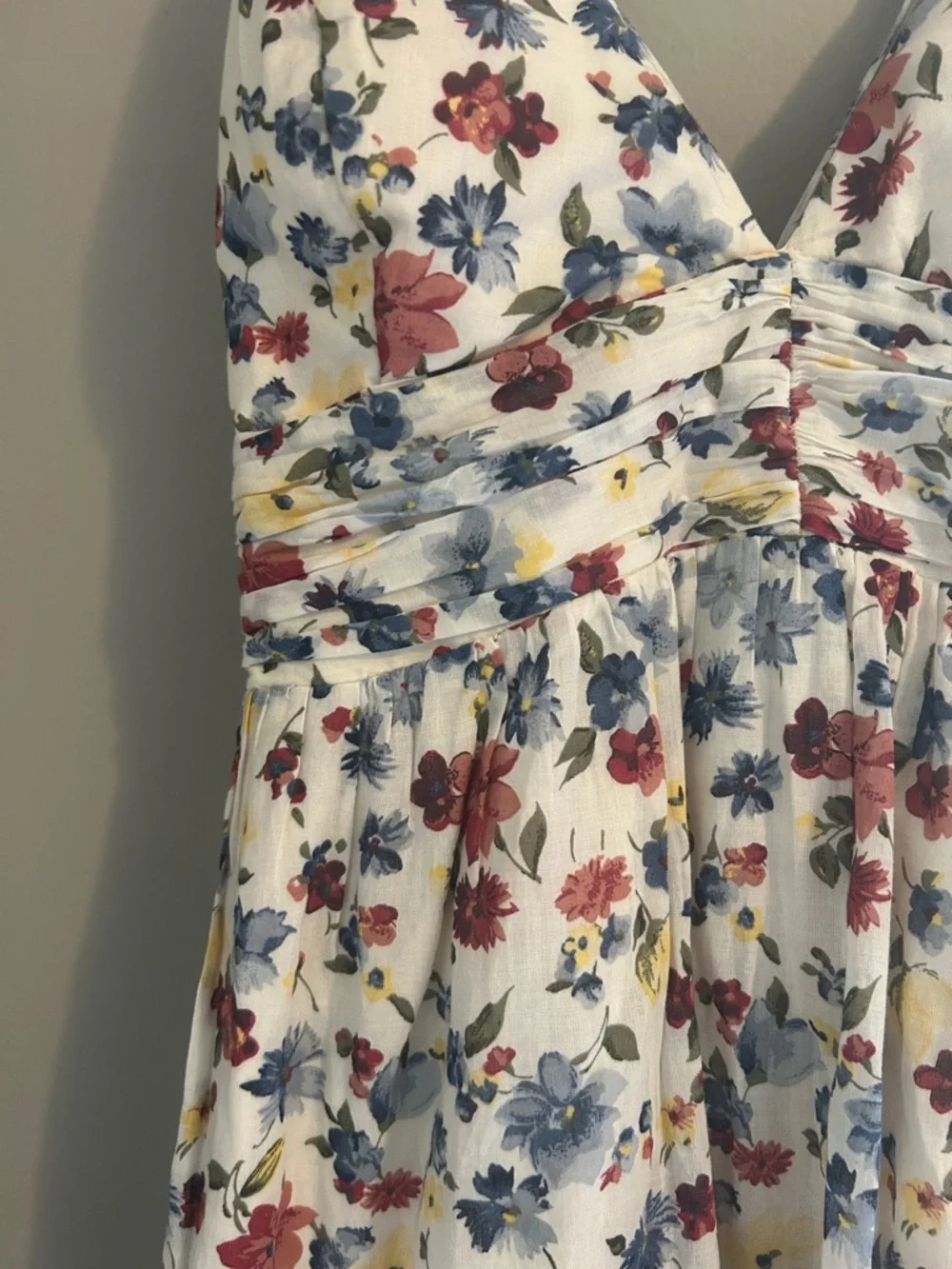 Abercrombie & Fitch Cream Floral Maxi Dress